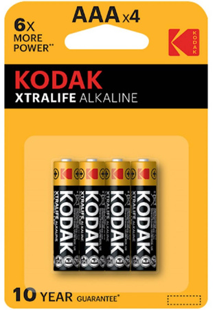 Baterie Alkaliczne KODAK AAA LR03 MN2400 Blister 4szt