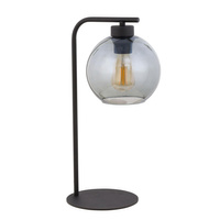 Lampa Stołowa Biurkowa Nocna CUBUS GRAPHITE Klosz Czarno-Grafitowa Nowoczesna E27 5102 TK Lighting