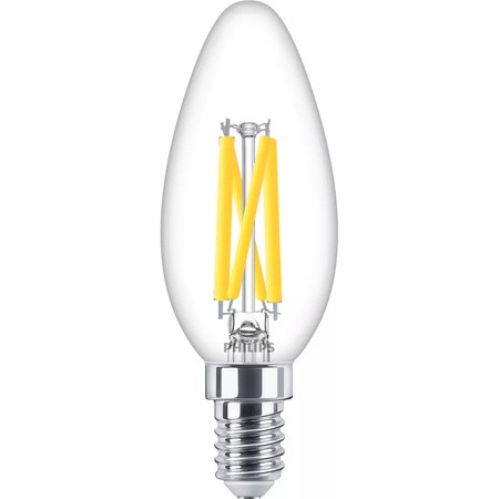 Żarówka LED E14 Świeczka B35 5.9W = 60W 806lm 2200-2700K Ciepła CRI90 FILAMENT Ściemnialna WarmGlow Philips