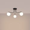 Lampa Wisząca Sufitowa Żyrandol 3x G9 Czarna Biała Astral French Sky SL.1662 Sollux