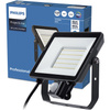 Naświetlacz LED 50W 4500lm 3000K IP65 Czarny z Czujnikiem Ruchu i Zmierzchu ProjectLine Floodlight PHILIPS