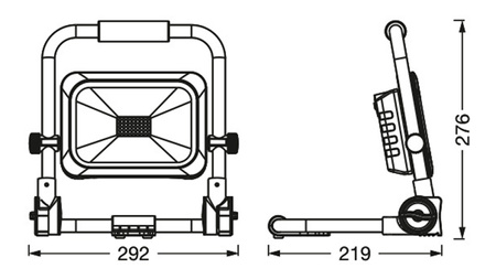Naświetlacz Halogen LED Lampa Akumulatorowa Robocza 30W Przenośny Reflektor Worklight Ledvance