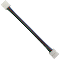 Złączka do Taśm LED RGBW Kątowa Elastyczna Dwustronna 5pin 12mm Biała Sanico Goldlux
