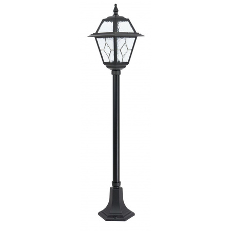 Lampa Ogrodowa Zewnętrzna Słupek LATARNIA E27 Witraż K 5002/2 N 110cm czarny Su-Ma