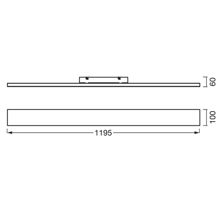Panel LED Oprawa Natynkowa 35W 2500lm 3000K Ciepła 120° Biała Planon Frameless Osram