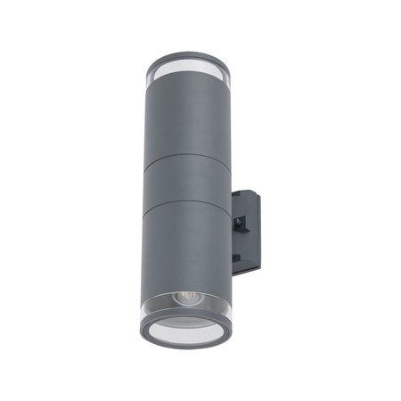 Lampa Ogrodowa Zewnętrzna Kinkiet Elewacyjny Oprawa Natynkowa E27 Grafitowa Wodoodporna IP44 Nowoczesna ROCK PRO 10688 Nowodvorski