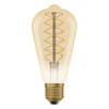 Żarówka LED Dekoracyjna ST64 Edison E27 7W = 48W 600lm 2200K Ciepła 320° Filament Ściemnialna Vintage 1906 Osram