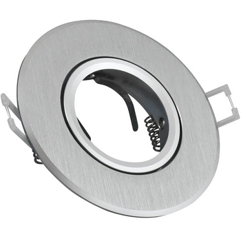 Oprawa Sufitowa Ruchoma Okrągła Podtynkowa WEST OPAL Srebrna GOLDLUX (Polux)