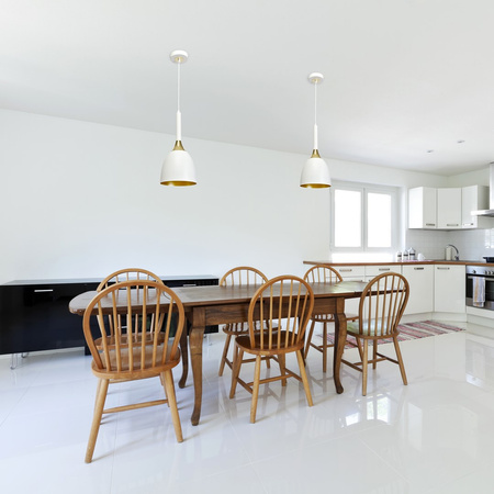 Lampa wisząca biało złota MiLAGRO 1xE27 CLARK