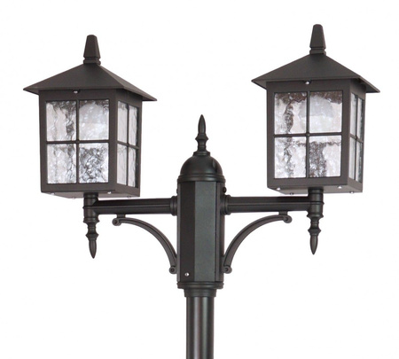 Lampa Ogrodowa Zewnętrzna Słupek LATARNIA E27 Wenecja OGMWN 2 KW 180-280cm czarny Su-Ma