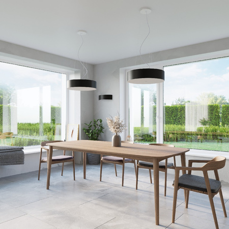 Lampa Sufitowa Plafon 5x E27 Oprawa Natynkowa Geometryczna Czarna Minimalistyczna Skala Sollux