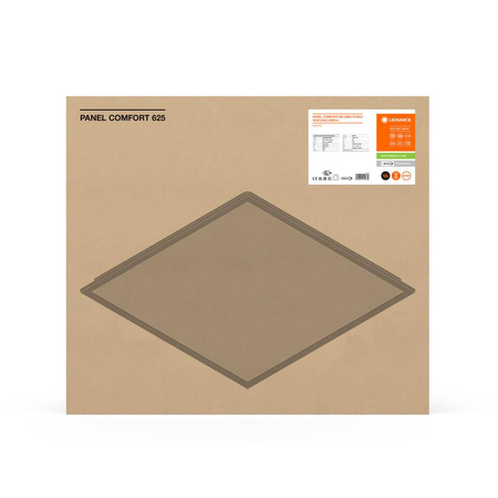 Panel LED Oprawa Biurowa Lampa Sufitowa 33W 4320lm 4000K Neutralna Ściemnialna Natynkowa Podtynkowa Biały 62x62cm UGR19 Comfort Ledvance