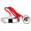 Lampa Wisząca Oprawa E27 Chromowy klosz z czerwonym kablem VT-7338 V-TAC