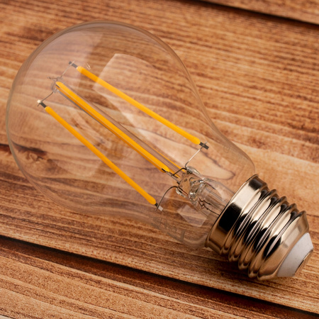 Żarówka LED E27 A60 8W = 75W 1055lm 3000K Ciepła 360° FILAMENT LUMILED