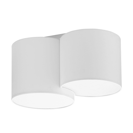 Lampa Sufitowa MONA WHITE Plafon Tuba Biała Nowoczesna 2xE27 3440 TK Lighting