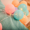 COTTON BALLS Kule świecące LED Girlanda świetlna na baterie Kolorowe lampki 20x LED MILAGRO EKD2891