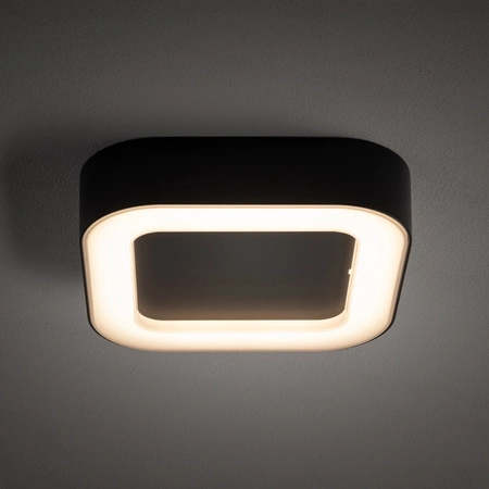 Plafon Oprawa Natynkowa Sufitowa Lampa Ogrodowa Kinkiet Elewacyjny LED 12W 540lm 3000K Ciepła Grafitowa Wodoodporna IP54 PUEBLA LED 9513 Nowodvorski