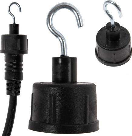 Metalowy HAK uchwyt zaczep końcówka do girlandy mimosa