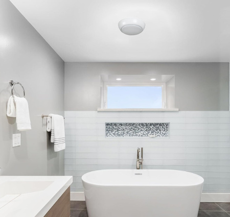 Plafon LED Lampa Sufitowa Ścienna ERTON E27 15W IP44 25cm Biała KANLUX