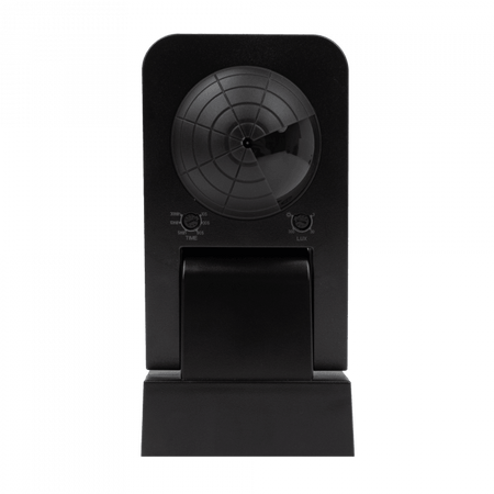 Czujnik Ruchu i Zmierzchu PIR IP44 Natynkowy Czarny 20m 360° CP Ecolight