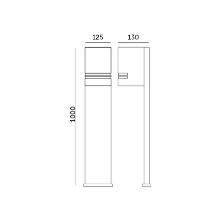 Lampa ogrodowa LED QUAZAR 12 GU10 IP44 KOBI ALUMINIUM CZARNA
