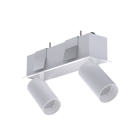 Lampa Sufitowa Oprawa Podtynkowa Reflektor Punktowa 2x Biała Nowoczesna MONO DEEP 10465 Nowodvorski
