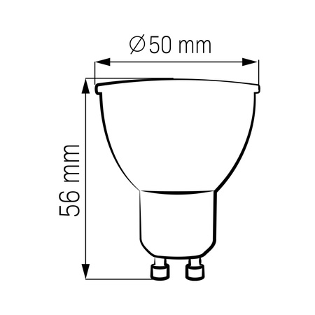 Żarówka LED GU10 10W 1000lm 3000K Ciepła 120° Sanico Goldlux
