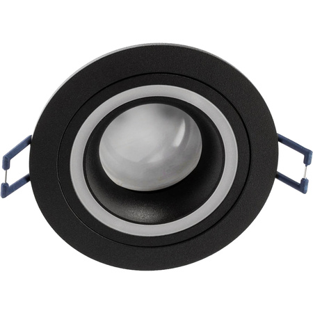 Oprawa HALOGENOWA TRIBUS Podtynkowa Stała Okrągła Czarna GU10