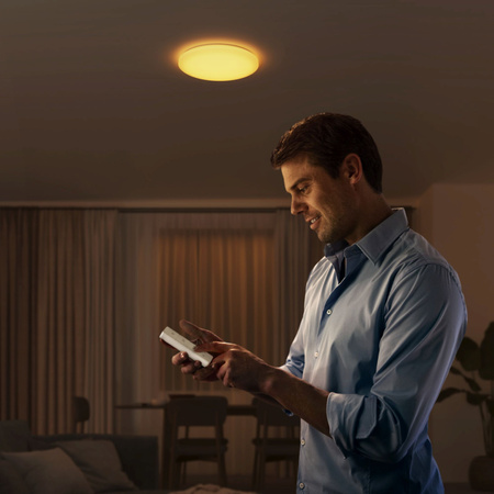 Plafon LED Lampa Sufitowa 24W 2700-6500K ŚCIEMNIALNY CCT 39cm WINCEL + PILOT PHILIPS