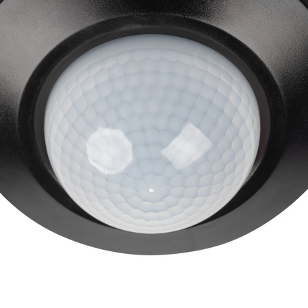 Czujnik Ruchu PIR 20m 360° Wewnętrzny Natynkowy Czarny SENTO KANLUX