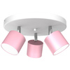 Lampa Sufitowa DIXIE Różowa 3xGX53 Milagro