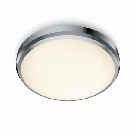 Lampa Sufitowa Plafon Łazienkowy LED 17W 1500lm 2700K IP44 Chrom Doris Bathroom Philips