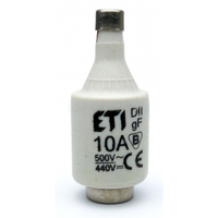 Bezpiecznik topikowy 10A Wkładka topikowa D2/Gf/10A/500V