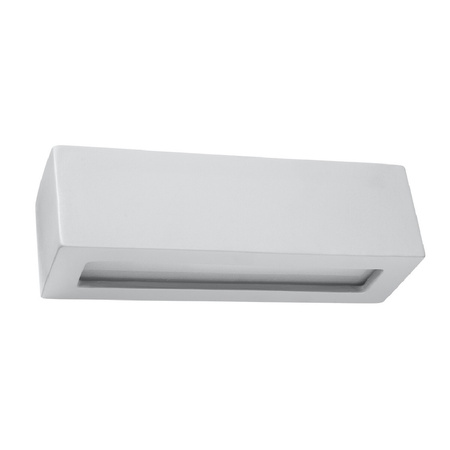 Lampa Ścienna Kinkiet E27 Prostokątna Szara Nowoczesna Vega Sollux