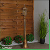Lampa Ogrodowa Zewnętrzny E27 Niski SŁUPEK LATARNIA 110cm Patyna BELLIS LUMILED