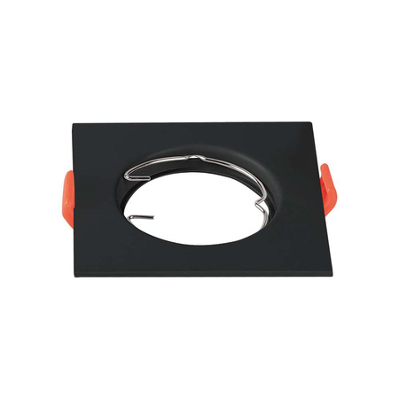 Oprawa Sufitowa Podtynkowa Oczko GU10 Kwadratowa Czarna 2 Sztuki VT-930 V-TAC