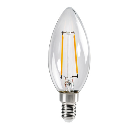 Żarówka LED XLED ŚWIECA E14 C35 2.5W 250lm 2700K Ciepła Filament KANLUX