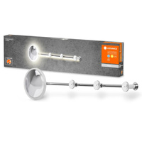 Lampa LED Ścienna Sufitowa Kinkiet Oprawa Natynkowa 12W 800lm CCT Dekoracyjna Srebrny Perchero Ledvance