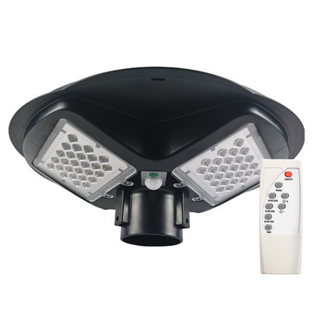 Lampa uliczna latarnia solarna LED 150W IP65 mikrofalowy czujnik ruchu + Pilot
