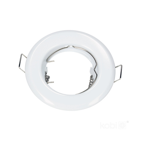 Oprawa Podtynkowa GU10 Halogenowa Wpuszczana Spot Oczko Biała Okrągła Kobi