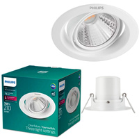 Oprawa Podtynkowa Wpuszczana LED 3W 210lm 4000K SceneSwitch Biała Pomeron Philips