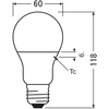 Żarówka LED A60 E27 10W = 75W 1055lm 3000K Ciepła 200° VALUE CLASSIC Osram