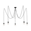 Lampa Sufitowa Wisząca 5x E27 Czarna Pająk Nowoczesna SPIDER 6788 Nowodvorski