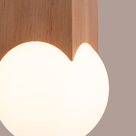 Lampa Sufitowa Oprawa Natynkowa G9 Natruralne Drewno Biała Solis Peach Puff SL.1407 Sollux