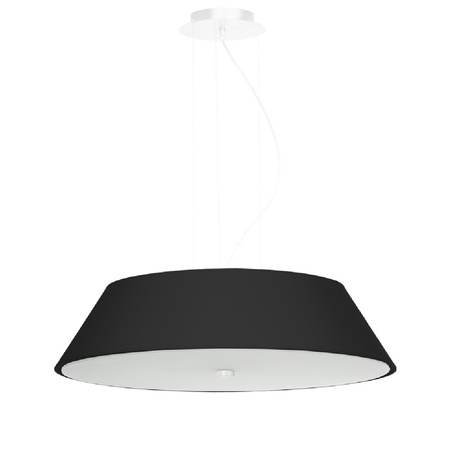 Lampa Sufitowa Wisząca Zwis 5x E27 Żyrandol Geometryczna Czarna Minimalistyczna Vega Sollux