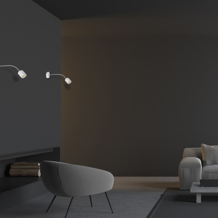 Lampa Ścienna Kinkiet MAXI Biała 1xGU10 Milagro