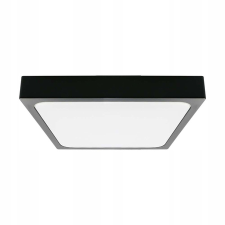 Plafon Panel LED Łazienkowy Lampa 24W 2400lm 4000K IP44 30cm Kwadrat Czarny