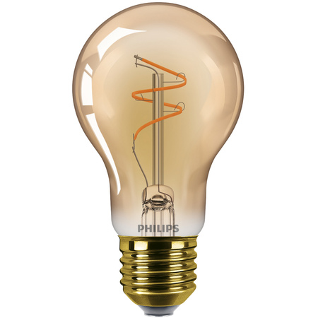 Żarówka LED E27 A60 3.1W = 25W 270lm 1800K Ciepła CRI90 300° FILAMENT Vintage Bursztynowa Ściemnialna Decorative Philips