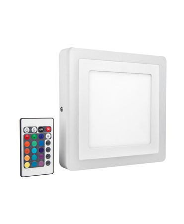 Panel LED Natynkowy Lampa Sufitowa COLOR WHITE 17W 700lm 3000K Ciepła RGB 20cm LEDVANCE