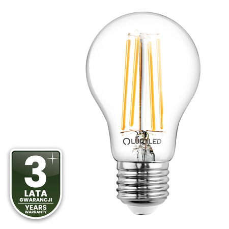 6x Żarówka LED E27 A60 7W = 60W 810lm 3000K Ciepła 360° FILAMENT LUMILED